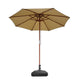 DIY 9 Foot Wooden Outdoor Umbrella and Stand