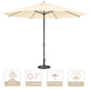 DIY 13ft 8-Rib Outdoor Umbrella with Heavy Umbrella Base