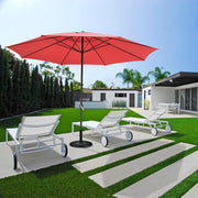 DIY 13ft 8-Rib Outdoor Umbrella with Heavy Umbrella Base
