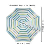 DIY 10 ft Patio and Market Umbrella Replacement Canopy