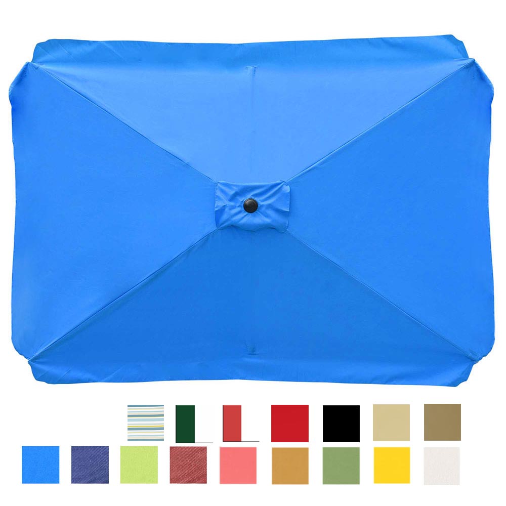 5 foot patio umbrella cover DIY 10x6.5 Foot Rectangular Patio Outdoor Umbrella Canopy Replacement
