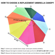 DIY 10 ft Patio and Market Umbrella Replacement Canopy