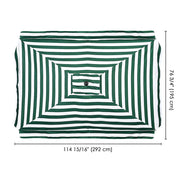 DIY 10x6.5 Foot Rectangular Patio Outdoor Umbrella Canopy Replacement