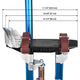 DIY 16"-24" Aluminum Drywall Stilts Blue Silver Options