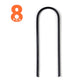 DIY 11" Heavy Duty Rebar Ground Anchors for Forms, Tarps, Fences