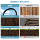DIY 11" Heavy Duty Rebar Ground Anchors for Forms, Tarps, Fences