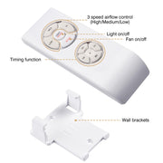 DIY Living Room 51" Bronze Ceiling Fan with 3-Light & Remote Control