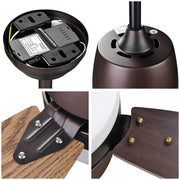 DIY 52" Oil-rubbed Bronze Ceiling Fan w/ Light & Remote Control