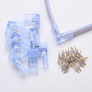 DIY 2-Wire Splice Connector for Neon Lights 14x7mm 10Set/pk