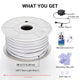 DIY Waterproof LED Neon Rope Light Warm White RF Remote