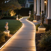 DIY 150ft Neon Strip Light Outdoor Rope Light Warm White RF Remote