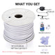 DIY Waterproof LED Neon Rope Light Warm White RF Remote