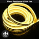 DIY 120V Waterproof LED Neon Rope Light 2700K RF Remote 50ft
