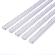DIY 9/16" Clear Plastic U Channel 3ft 5ct/pk