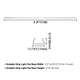 DIY 9/16" Clear Plastic U Channel 3ft 5ct. (2700K)