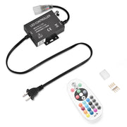 DIY 110V Controller + RF Remote for LED Neon Light Multi-Color(RGBW)