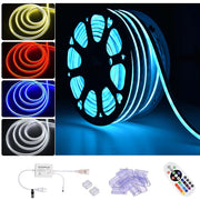 (2x)50ft Waterproof LED Neon Rope Light Multi-Color(16) with Remote