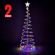 DIY 5' LED Lighted Xmas Spiral Tree Indoor & Outdoor