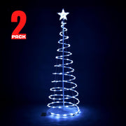 DIY 5' LED Lighted Xmas Spiral Tree Indoor & Outdoor