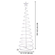 DIY 5' LED Lighted Xmas Spiral Tree Indoor & Outdoor