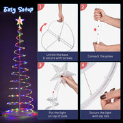 DIY 6' LED Spiral Christmas Tree Indoor & Outdoor