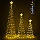 DIY Spiral Christmas Tree Set Battery Powered-6ft 4ft 3ft included
