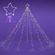 DIY Christmas Tree String Light with Pole & Star