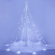DIY Christmas Tree String Light with Pole & Star