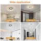 DIY 4-Circle Ring Ceiling Light Flush Mount with Remote
