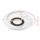 DIY 4-Circle Ring Ceiling Light Flush Mount with Remote