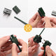 DIY Christmas Light Plug 18AWG SPT-1 (Male, Female Plug, End Cap)