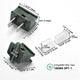 DIY Christmas Light Plug 18AWG SPT-1 (Male, Female Plug, End Cap)