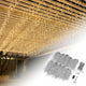 DIY 120V LED Icicle Lights 29.5ft, 10 Strands, 9,000 5mm LEDs, 4" Drop Spacing