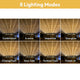 DIY 120V LED Icicle Lights 29.5ft, 10 Strands, 9,000 5mm LEDs, 4" Drop Spacing