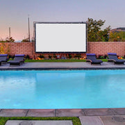 DIY Projector Screen Movie TV Home Theater PVC Leather 150" 16:9