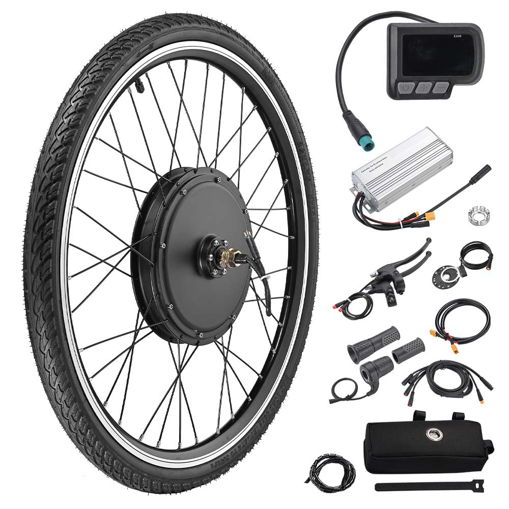 DIY 26 Inch 48v 1000w Ebike Conversion Kit Pedal Assist Front