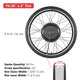 DIY 26 Inch 48v 1000w Ebike Conversion Kit Pedal Assist Rear