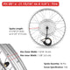 DIY 20 Inch 36v 750w E-Bike Hub Motor Conversion Kit Front