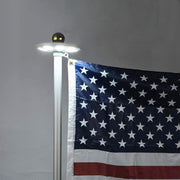 DIY Aluminum Flag Pole with Solar Light 13 Gauge (20/25/30FT Options)