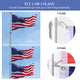 DIY Aluminum Telescoping Flagpole Kit with US Flag(20/25/30FT Options)