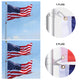 DIY Telescoping Flag Pole with Solar Light on Top (20ft,25ft,30ft Options)