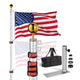 DIY Tailgating Flag Pole Outdoor Camp Locator Flagpole (20ft,25ft,30ft)