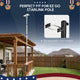 DIY Telescoping Pole with Dish & Ladder Mount for Starlink Mini