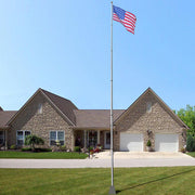 DIY 30 ft Aluminum Telescoping Flagpole Kit with Luxury Eagle