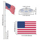 DIY Telescoping Flag Pole with Solar Light on Top (20ft,25ft,30ft Options)