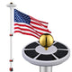 DIY Telescoping Flag Pole with Solar Light on Top (20ft,25ft,30ft Options)