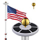 DIY Telescoping Flag Pole with Solar Light on Top (20ft,25ft,30ft Options)