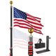 DIY Tailgating Flag Pole Outdoor Camp Locator Flagpole (20ft,25ft,30ft)