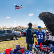 DIY Telescoping Flag Pole with Solar Light Luxury Eagle (20/25/30FT)
