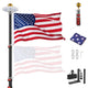 DIY Tailgating Lighted Flagpole for Outdoor Camping